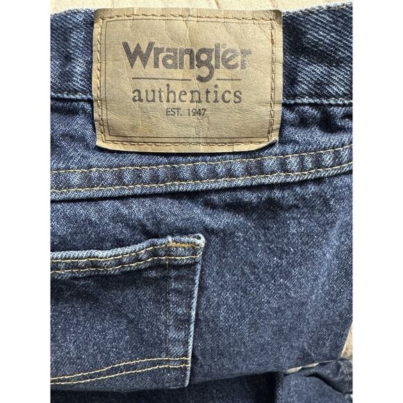 WRANGLER AUTHENTICS Jeans Big & Tall Mens 58 x 30 Straight Leg Dark Blue ZM200RD - Picture 14 of 14